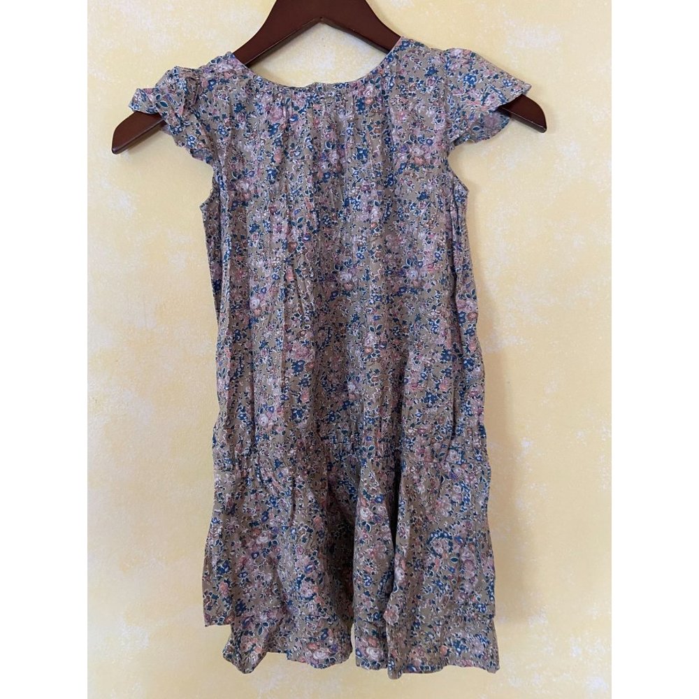 Girls Size 8 C De C Floral Ruffle Dress